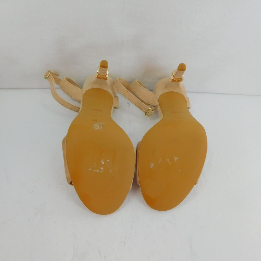 Coach Women's Regina Ankle Strap Sandals Beechwood Suede Heels Size 7 New - Picture 10 of 12